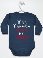 moją największą miłością jest tatuś body z długim rękawem kolor granatowy 190 moją największą miłością jest tatuś body z długim rękawem kolor granatowy 190