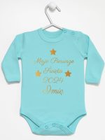 moje pierwsze święta bożego narodzenia body z długim rękawem kolor miętowy 153