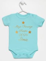 moje pierwsze święta bożego narodzenia body z krótkim rękawem kolor miętowy 153