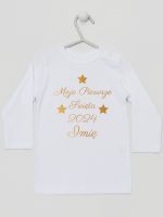 moje pierwsze święta bożego narodzenia koszulka z długim rękawem kolor biały 153