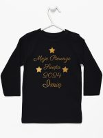 moje pierwsze święta bożego narodzenia koszulka z długim rękawem kolor czarny 153