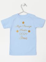 moje pierwsze święta bożego narodzenia koszulka z krótkim rękawem kolor błękitny 153