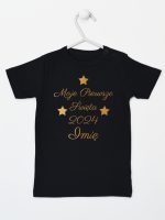 moje pierwsze święta bożego narodzenia koszulka z krótkim rękawem kolor czarny 153