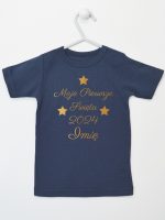 moje pierwsze święta bożego narodzenia koszulka z krótkim rękawem kolor granatowy 153