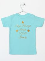 moje pierwsze święta bożego narodzenia koszulka z krótkim rękawem kolor miętowy 153