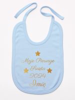 moje pierwsze święta bożego narodzenia śliniak niemowlęcy kolor błękitny 153