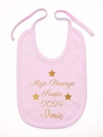 moje pierwsze święta bożego narodzenia śliniak niemowlęcy kolor różowy 153