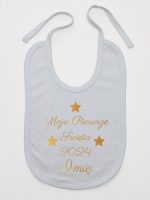 moje pierwsze święta bożego narodzenia śliniak niemowlęcy kolor szary 153