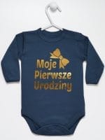 moje pierwsze urodziny body z długim rękawem kolor granatowy 057