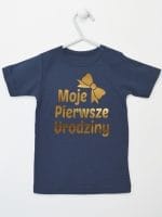 moje pierwsze urodziny koszulka z krótkim rękawem kolor granatowy 057