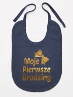 moje pierwsze urodziny śliniak niemowlęcy kolor granatowy 057