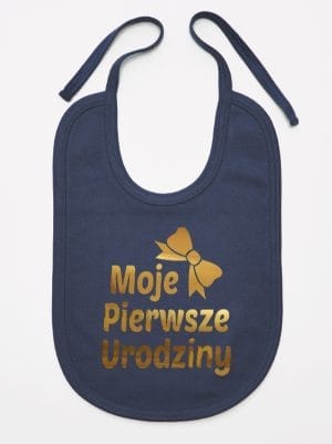 moje pierwsze urodziny śliniak niemowlęcy kolor granatowy 057