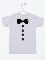 muszka z guzikami koszulka z krótkim rękawem kolor szary 222