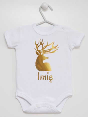 na boże narodzenie z imieniem body z krótkim rękawem kolor biały 152