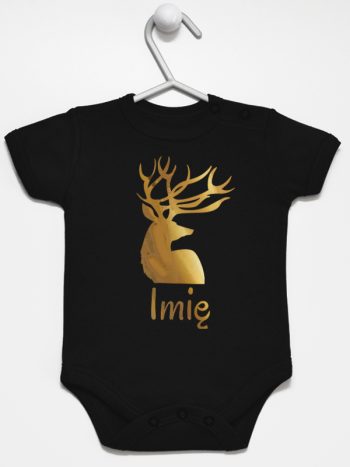 na boże narodzenie z imieniem body z krótkim rękawem kolor czarny 152