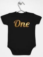 na pierwsze urodziny body z krótkim rękawem kolor czarny 039
