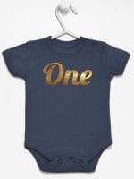 na pierwsze urodziny body z krótkim rękawem kolor granatowy 039