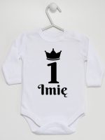 na pierwsze urodziny jedynka z imieniem body z długim rękawem kolor biały 159 na pierwsze urodziny jedynka z imieniem body z długim rękawem kolor biały 159