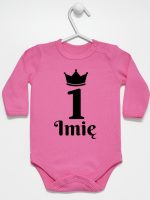 na pierwsze urodziny jedynka z imieniem body z długim rękawem kolor ciemny różowy 159 na pierwsze urodziny jedynka z imieniem body z długim rękawem kolor ciemny różowy 159