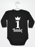 na pierwsze urodziny jedynka z imieniem body z długim rękawem kolor czarny 159 na pierwsze urodziny jedynka z imieniem body z długim rękawem kolor czarny 159