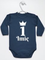 na pierwsze urodziny jedynka z imieniem body z długim rękawem kolor granatowy 159 na pierwsze urodziny jedynka z imieniem body z długim rękawem kolor granatowy 159
