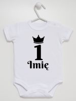 na pierwsze urodziny jedynka z imieniem body z krótkim rękawem kolor biały 159 na pierwsze urodziny jedynka z imieniem body z krótkim rękawem kolor biały 159