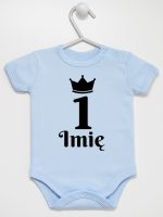 na pierwsze urodziny jedynka z imieniem body z krótkim rękawem kolor błękitny 159 na pierwsze urodziny jedynka z imieniem body z krótkim rękawem kolor błękitny 159