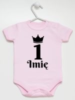 na pierwsze urodziny jedynka z imieniem body z krótkim rękawem kolor różowy 159 na pierwsze urodziny jedynka z imieniem body z krótkim rękawem kolor różowy 159