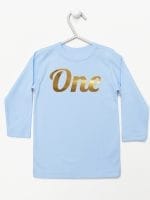 na pierwsze urodziny koszulka z długim rękawem kolor błękitny 039