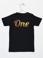 na pierwsze urodziny koszulka z krótkim rękawem kolor czarny 039