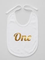 na pierwsze urodziny śliniak niemowlęcy kolor biały 039