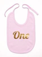 na pierwsze urodziny śliniak niemowlęcy kolor różowy 039