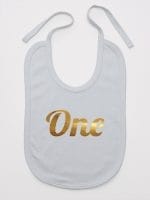 na pierwsze urodziny śliniak niemowlęcy kolor szary 039