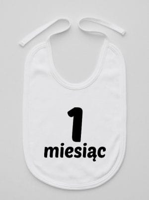 na pierwszy miesiąc śliniak niemowlęcy kolor biały 013