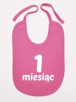 na pierwszy miesiąc śliniak niemowlęcy kolor ciemny różowy 013 na pierwszy miesiąc śliniak niemowlęcy kolor ciemny różowy 013