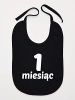 na pierwszy miesiąc śliniak niemowlęcy kolor czarny 013 na pierwszy miesiąc śliniak niemowlęcy kolor czarny 013