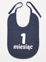 na pierwszy miesiąc śliniak niemowlęcy kolor granatowy 013 na pierwszy miesiąc śliniak niemowlęcy kolor granatowy 013