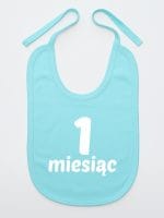 na pierwszy miesiąc śliniak niemowlęcy kolor miętowy 013 na pierwszy miesiąc śliniak niemowlęcy kolor miętowy 013