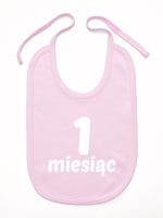 na pierwszy miesiąc śliniak niemowlęcy kolor różowy 013 na pierwszy miesiąc śliniak niemowlęcy kolor różowy 013