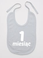 na pierwszy miesiąc śliniak niemowlęcy kolor szary 013 na pierwszy miesiąc śliniak niemowlęcy kolor szary 013