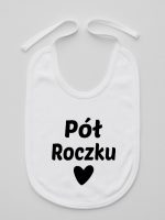 na pół roczku śliniak niemowlęcy kolor biały 073