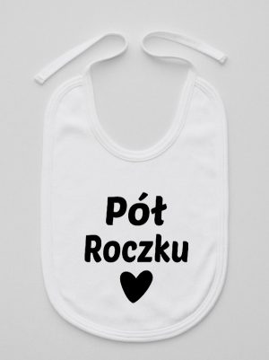 na pół roczku śliniak niemowlęcy kolor biały 073