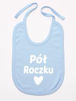 na pół roczku śliniak niemowlęcy kolor błękitny 073