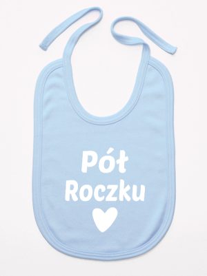 na pół roczku śliniak niemowlęcy kolor błękitny 073