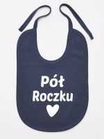 na pół roczku śliniak niemowlęcy kolor granatowy 073