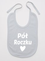 na pół roczku śliniak niemowlęcy kolor szary 073