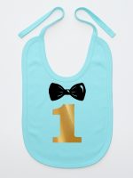 na roczek jedynka z muchą śliniak niemowlęcy kolor miętowy 218