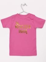 na roczek z imieniem dziecka koszulka z krótkim rękawem kolor ciemny różowy 029