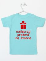 najlepszy prezent na świecie koszulka z krótkim rękawem kolor miętowy 077