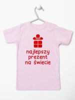 najlepszy prezent na świecie koszulka z krótkim rękawem kolor różowy 077
